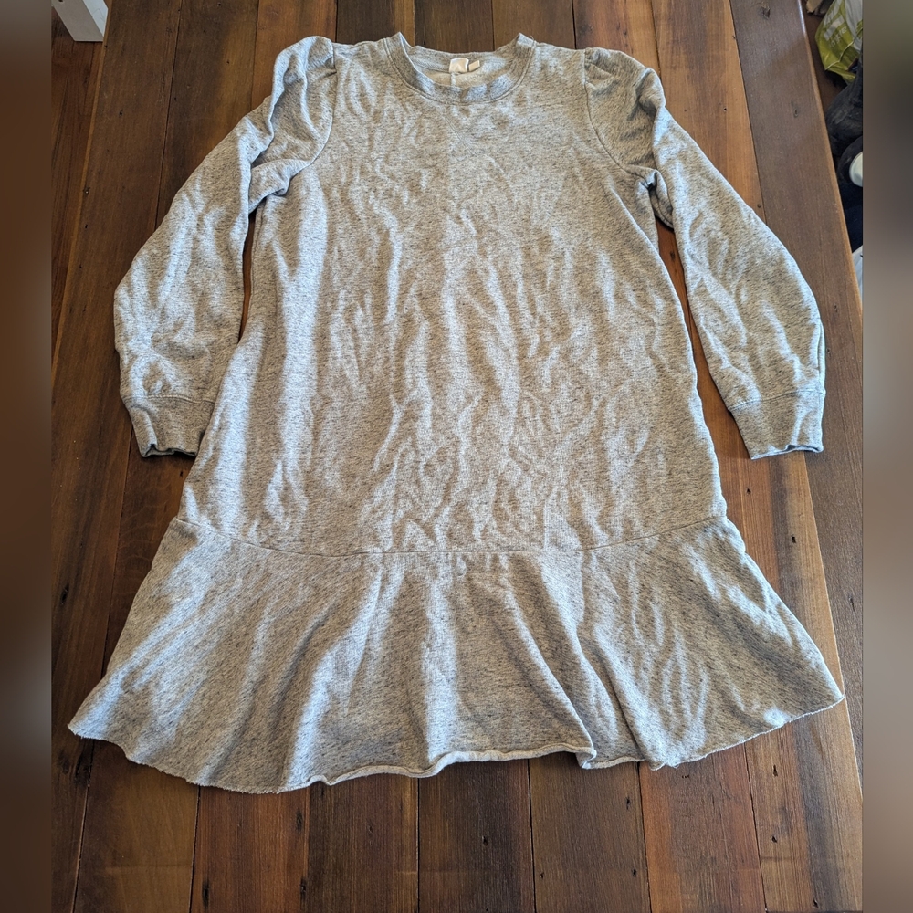 Gap Sweater Dress Long Sleeve Light Gray Large‎